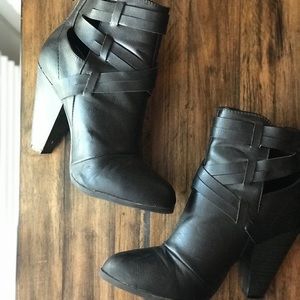 Gently Used Black Booties